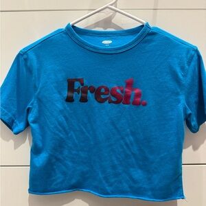 Old Navy Crop Fresh Graphic Tee Youth Girls M 8